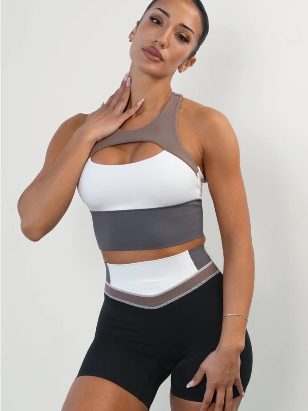 Vitality Vitality Pulse Keyhole Tank in Moonstone size S